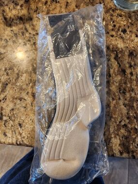GAP Kids Ribbed Crew Socks in Beige/black/gray